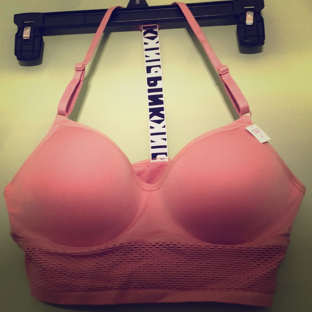 Pink Sports Bra